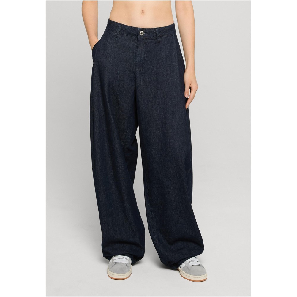 Urban Classics - Light Denim Barrel Wide leg trousers - Blue